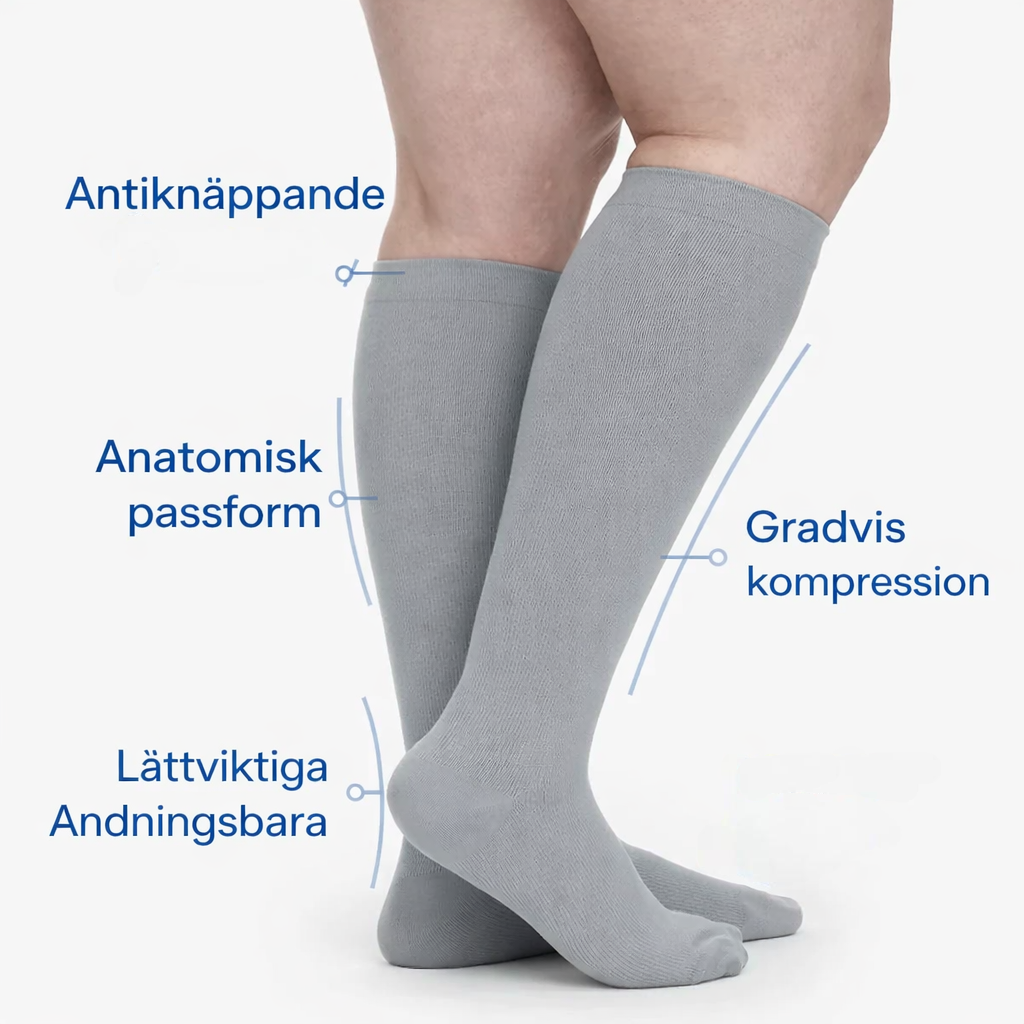 Trygga ben Stödstrumpa